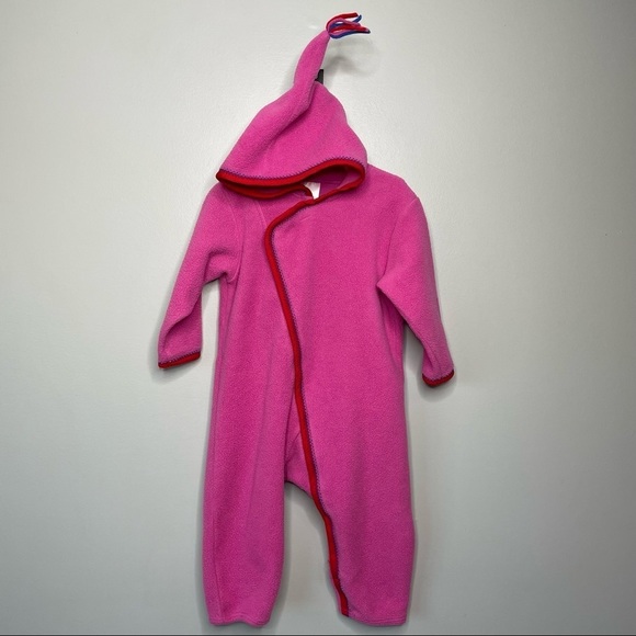 Hanna Andersson Other - Hanna Andersson Pink Fleece Zip Up Full Body Bunting Snow Suit 90CM 3US